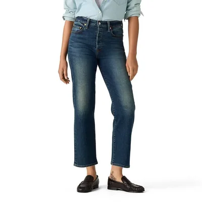 Levi's Jeans Mujer Ribcage Straight 25 de Estiramiento Medio