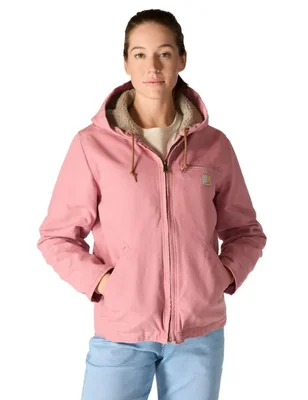 Chaqueta Carhartt Iconic Washed Duck tono rosa XS