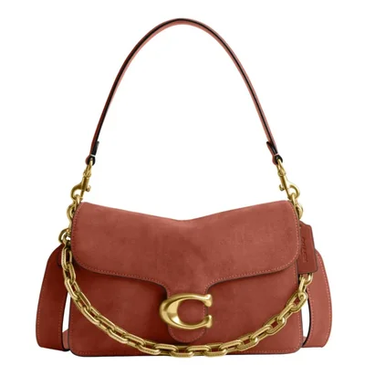 Bolso Coach Suede Chain Tabby 26 × 17 × 9 cm