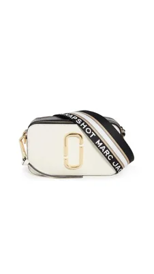 Bolso Marc Jacobs Snapshot Blanco Multicolor 18 cm