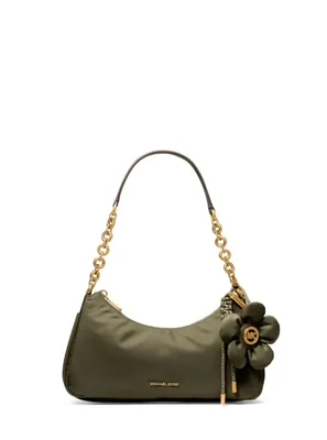 Bolso de mano Michael Kors Nolita mediano de nailon con correa de cadena dorada