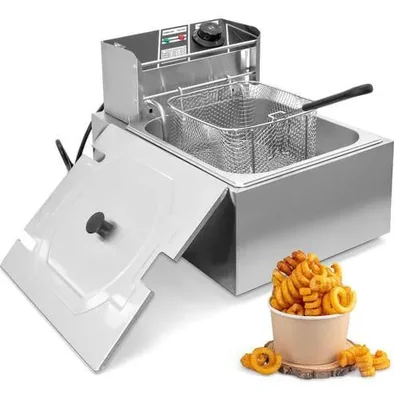 Freidora Aceite Electrica 6l 1600w Automatica Acero Inox Gutstark Home