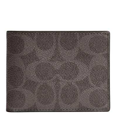 Cartera Coach 10 cm × 8 cm × 1 cm Signature Crossgrain