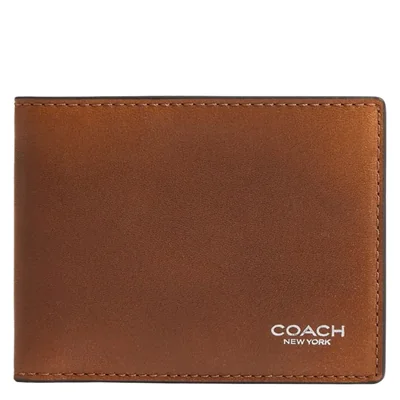 BILLETERA Coach Slim Billfold de cuero amado 10 cm × 8 cm