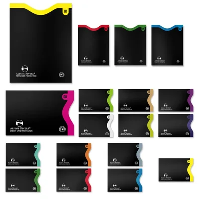 Fundas RFID Alpine Rivers Protector de Tarjetas - Pack de 14