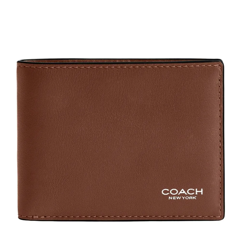 Cartera Coach Slim Billfold en color Redwood