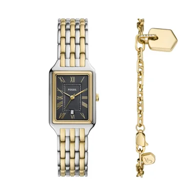 Reloj Fossil Raquel 23 mm Bicolor de Acero Inoxidable con Pulsera