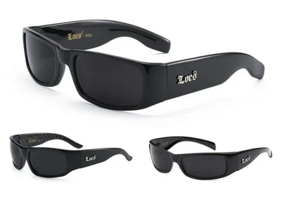 Gafas de Sol Locs Pack de 3 - Negro Talla Grande Lentes Oscuras