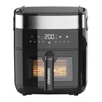 Freidora De Aire Daewoo Grill y Deshidratador Digital 5.5L Negra
