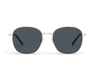Gafas de sol QUAY Jezabell polarizadas doradas de gran tamaño