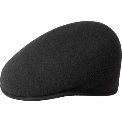 Gorra Kangol de Lana 504 Negra Fabricada en EE. UU.