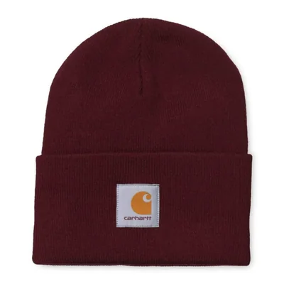 Gorro Carhartt talla única Burdeos acrílico