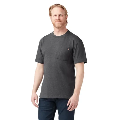 Camiseta Dickies de Cuello Redondo Talla Mediana Gris Carbón Jaspeado