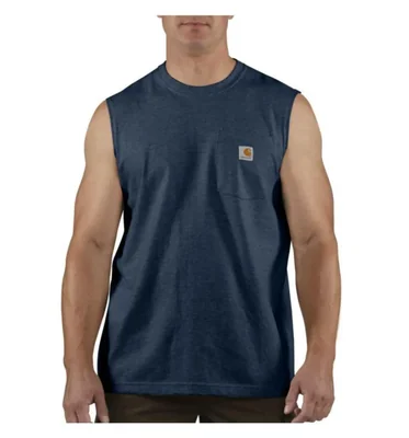 Camiseta sin mangas Carhartt talla Grande color azul marino