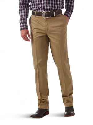 PANTALONES Wrangler 91 cm Caqui Corte Relajado