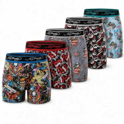 Boxer interior cómodo para hombre ED HARDY – pack de 5