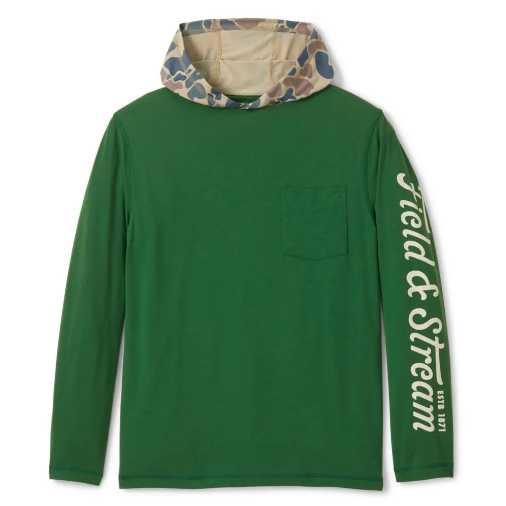 Sudadera con capucha Field & Stream talla X-Large verde de campo/camuflaje