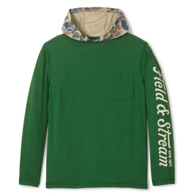 Sudadera con capucha Field & Stream talla X-Large verde de campo/camuflaje