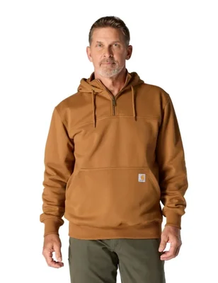 Sudadera Carhartt Paxton 1/4 Cremallera Marrón Talla S