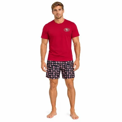 Conjunto Pijama NFL San Francisco 49ers Playera y Short Rojo Hombre