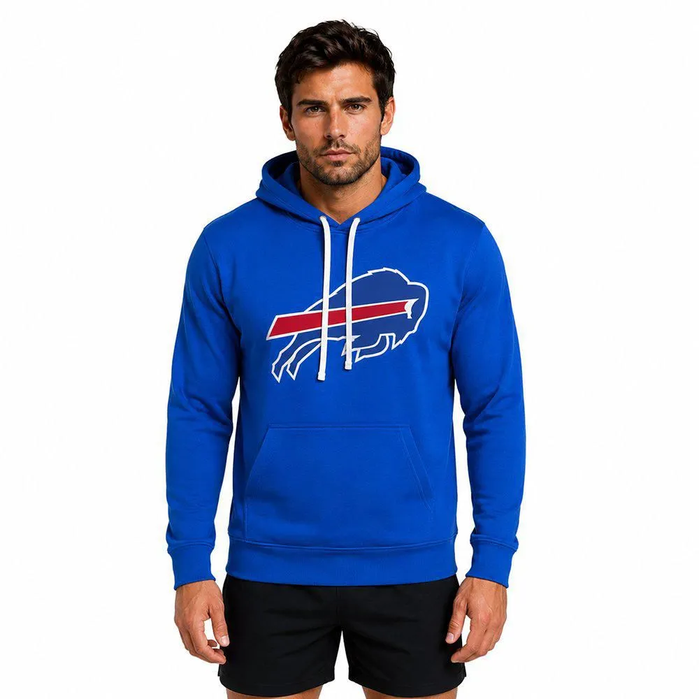 Sudadera Hoodie NFL Buffalo Bills Manga Larga Azul Rey Hombre
