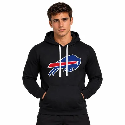 Sudadera Hoodie NFL Buffalo Bills Manga Larga Negro Hombre