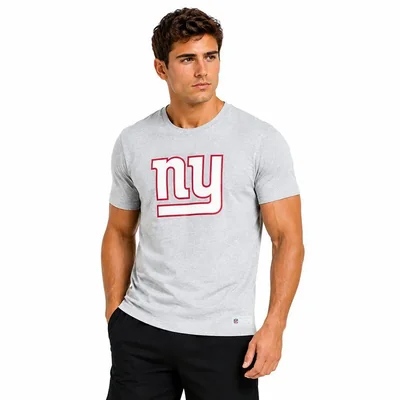 Playera Aficionado NFL New York Giants Manga Corta Gris Hombre