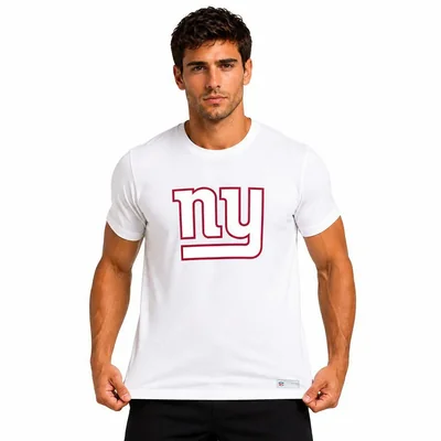 Playera Aficionado NFL New York Giants Manga Corta Blanco Hombre