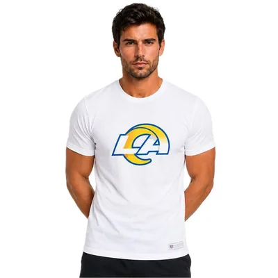 Playera Aficionado NFL Los Angeles Rams Manga Corta Blanco Hombre