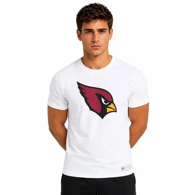 Playera Básica NFL Arizona Cardinals Manga Corta Blanco Hombre
