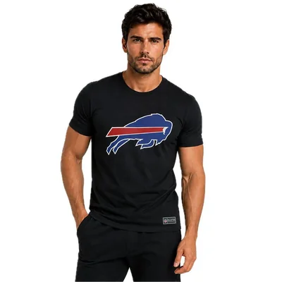 Playera Aficionado NFL Buffalo Bills Manga Corta Negro Hombre