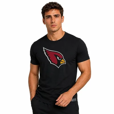 Playera Básica NFL Arizona Cardinals Manga Corta Negro Hombre