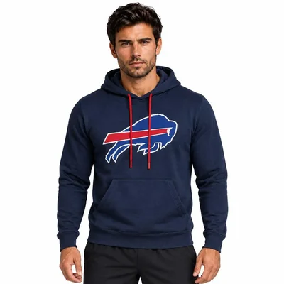 Sudadera Hoodie NFL Buffalo Bills Manga Larga Azul Marino Hombre