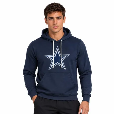 Sudadera Hoodie NFL Dallas Cowboys Manga Larga Azul Marino Hombre
