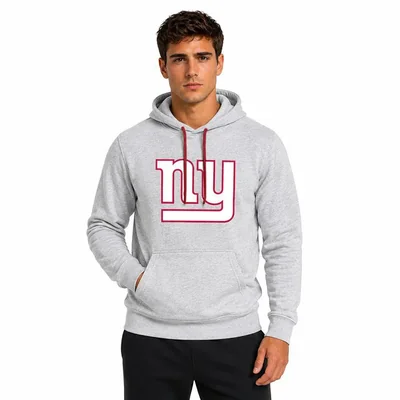 Sudadera Hoodie NFL New York Giants Manga Larga Gris Hombre