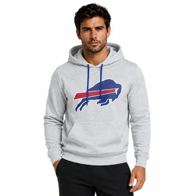 Sudadera Hoodie NFL Buffalo Bills Manga Larga Gris Hombre