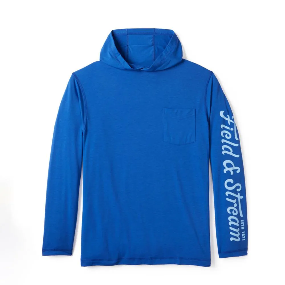 Sudadera con capucha Field & Stream talla grande azul real