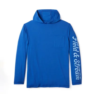 Sudadera con capucha Field & Stream talla grande azul real