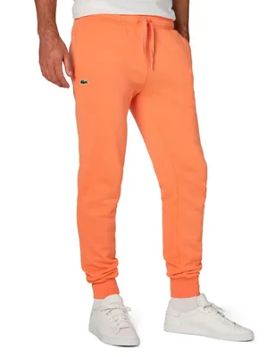 Pantalones Lacoste 3XL Naranja de Felpa para Tenis