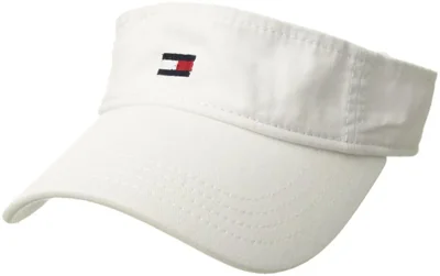 Gorra Tommy Hilfiger tipo Dad Hat con bandera algodón sólido visera blanco clásico talla única