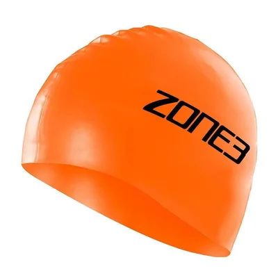 Gorro de Natación ZONE3 48 g Naranja de Silicona