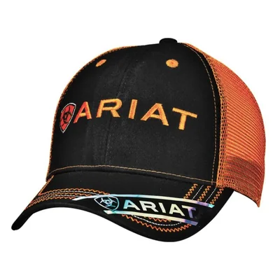 Gorra ARIAT para Hombre Naranja de Malla Talla Única