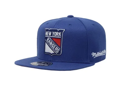 Gorra ajustada Mitchell & Ness Rangers 7 1/8 azul