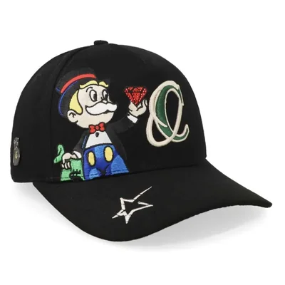 GORRA CASH ONLY MONOPOLY DIAMOND NEGRO 22025008 CURVA