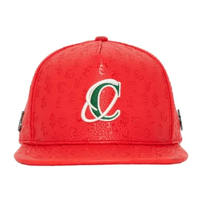 GORRA CASH ONLY RED LEATHER "C" ROJO SNAPBACK 022025018 AJUSTABLE