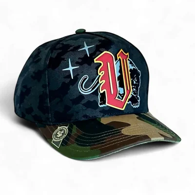 Gorra Vago Style No Fear snapback visera curva camuflaje