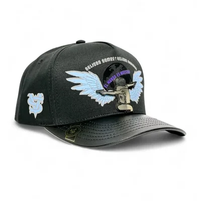 Gorra Vago Style El Azul Snapback Premium Plateada