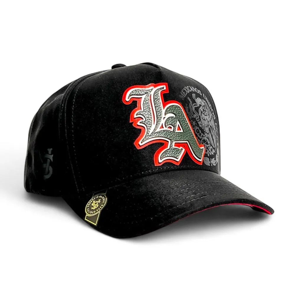 Gorra Vago Style LA MX negra snapback diseño premium