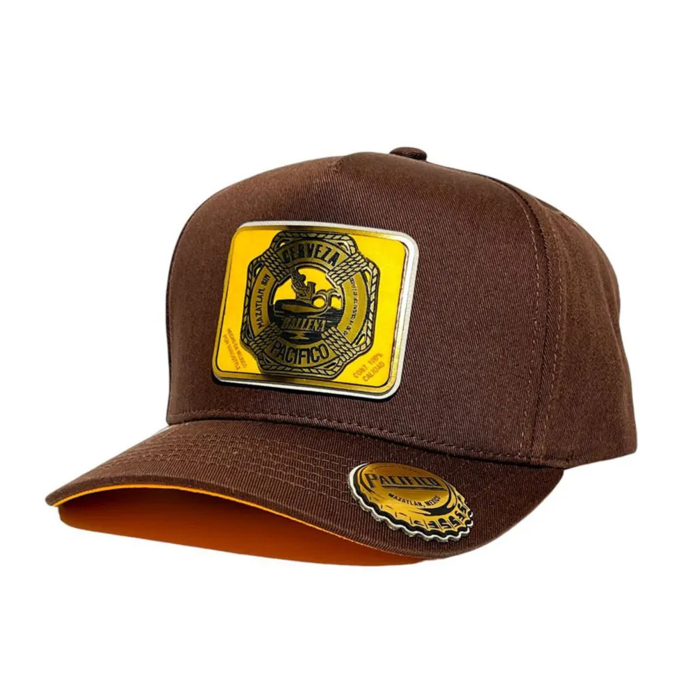 Gorra Vago Style Ballenita Snapback Retro Café Premium