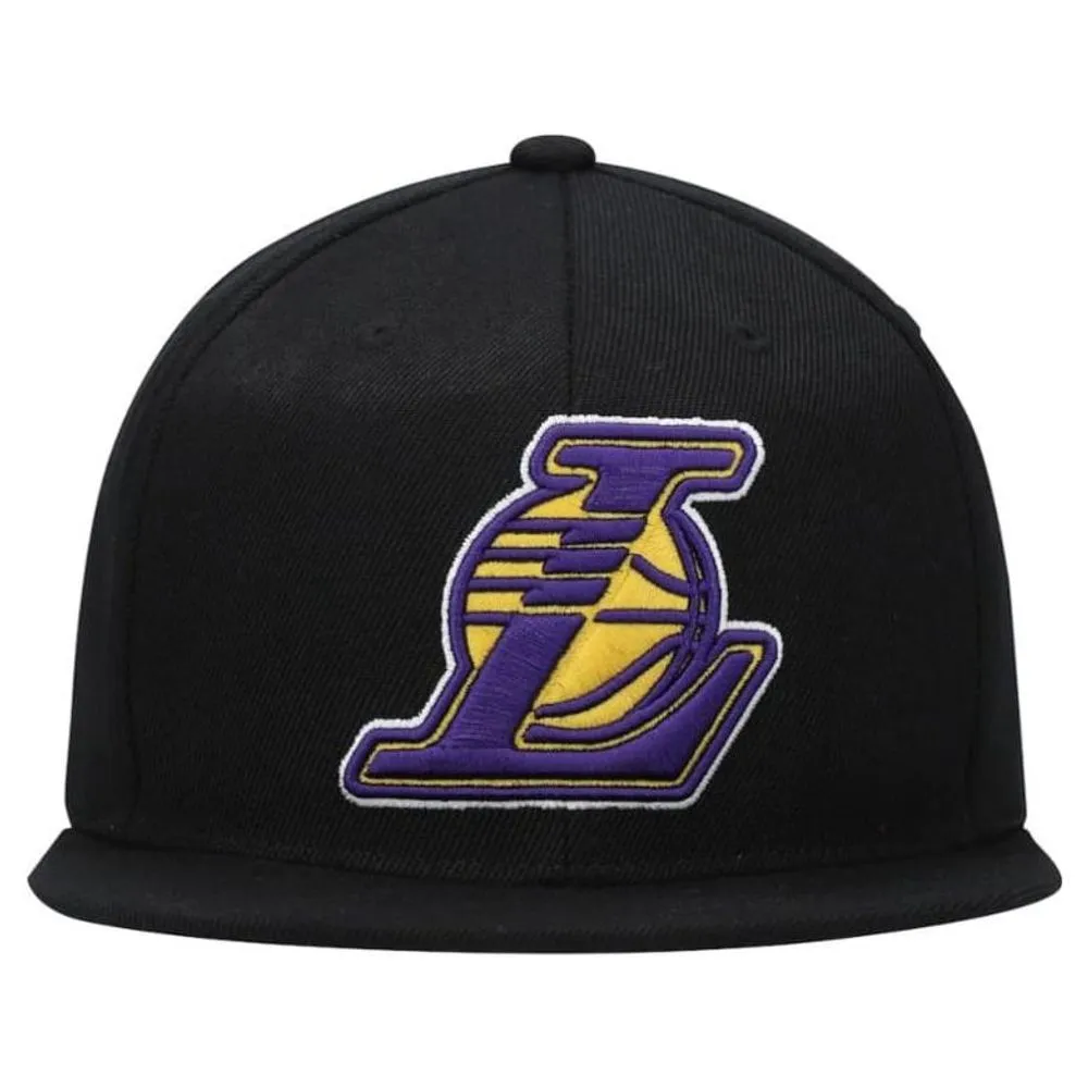 GORRA MITCHELL & NESS SNAPBACK LAKERS L NEGRO JS19078